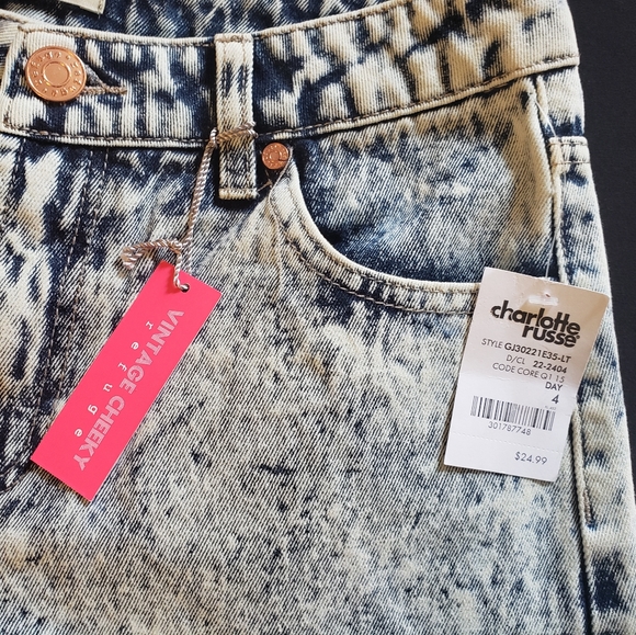 NWT Charlotte Russe Vintage Cheeky Refuge Shorts - Picture 8 of 8